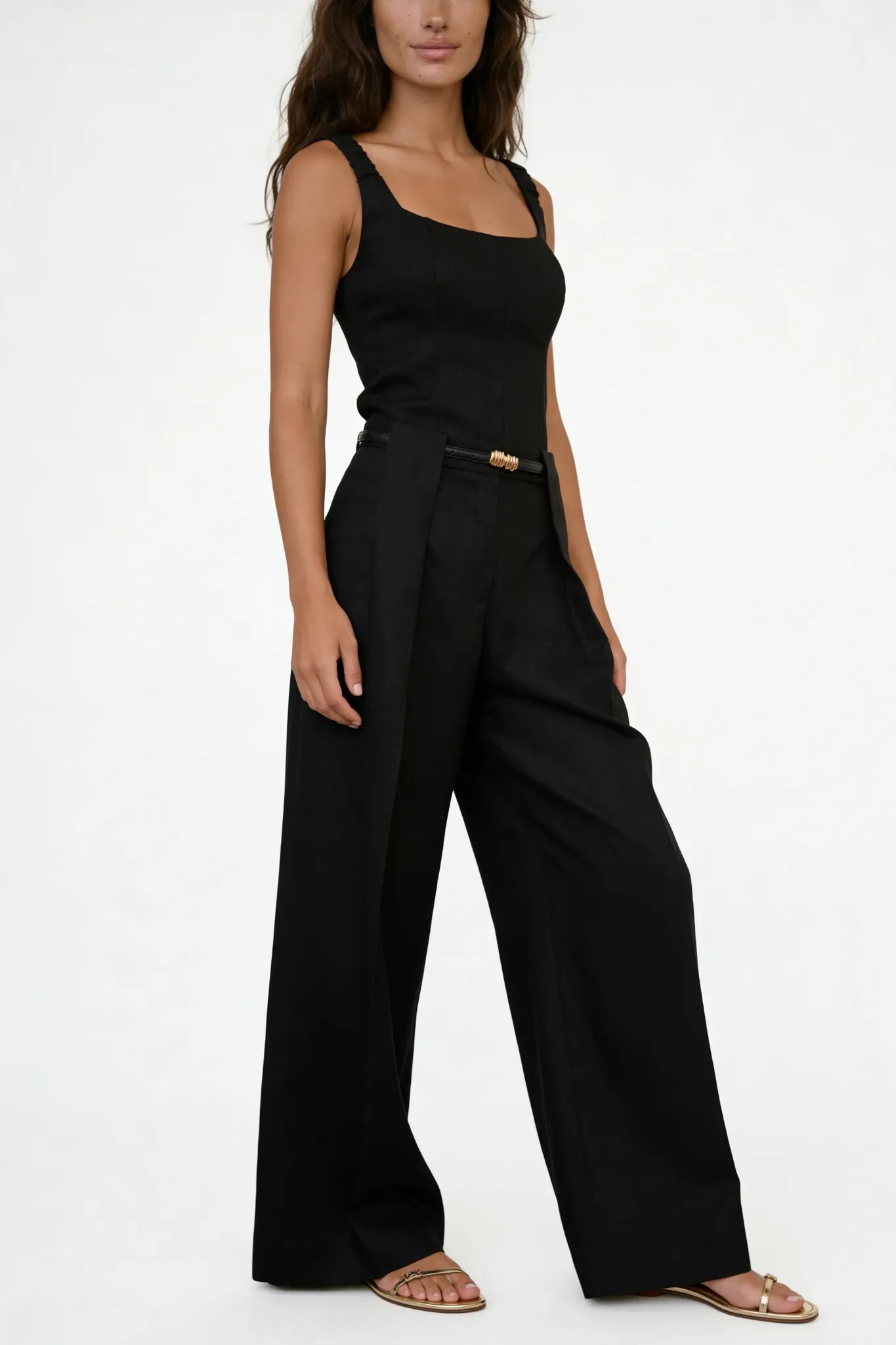 PLEATED TROUSERS
