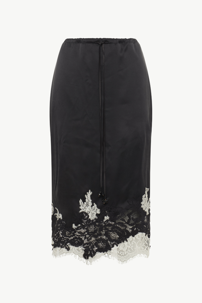 SILK MIDI SKIRT SILK MIDI SKIRT