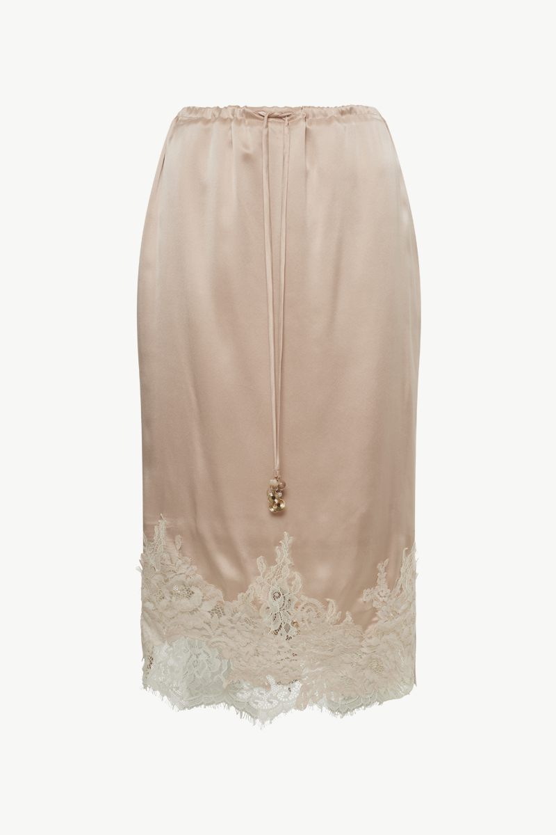 SILK MIDI SKIRT SILK MIDI SKIRT
