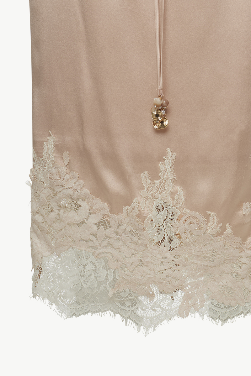SILK MIDI SKIRT SILK MIDI SKIRT