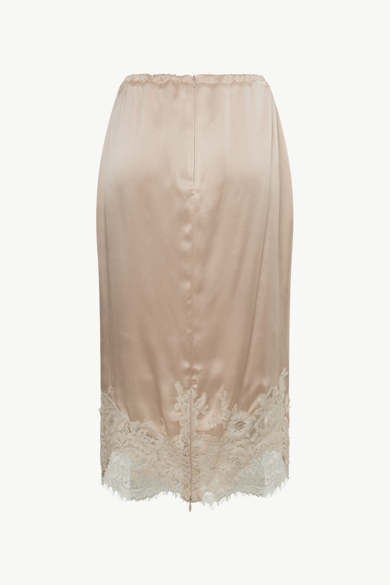 SILK MIDI SKIRT SILK MIDI SKIRT