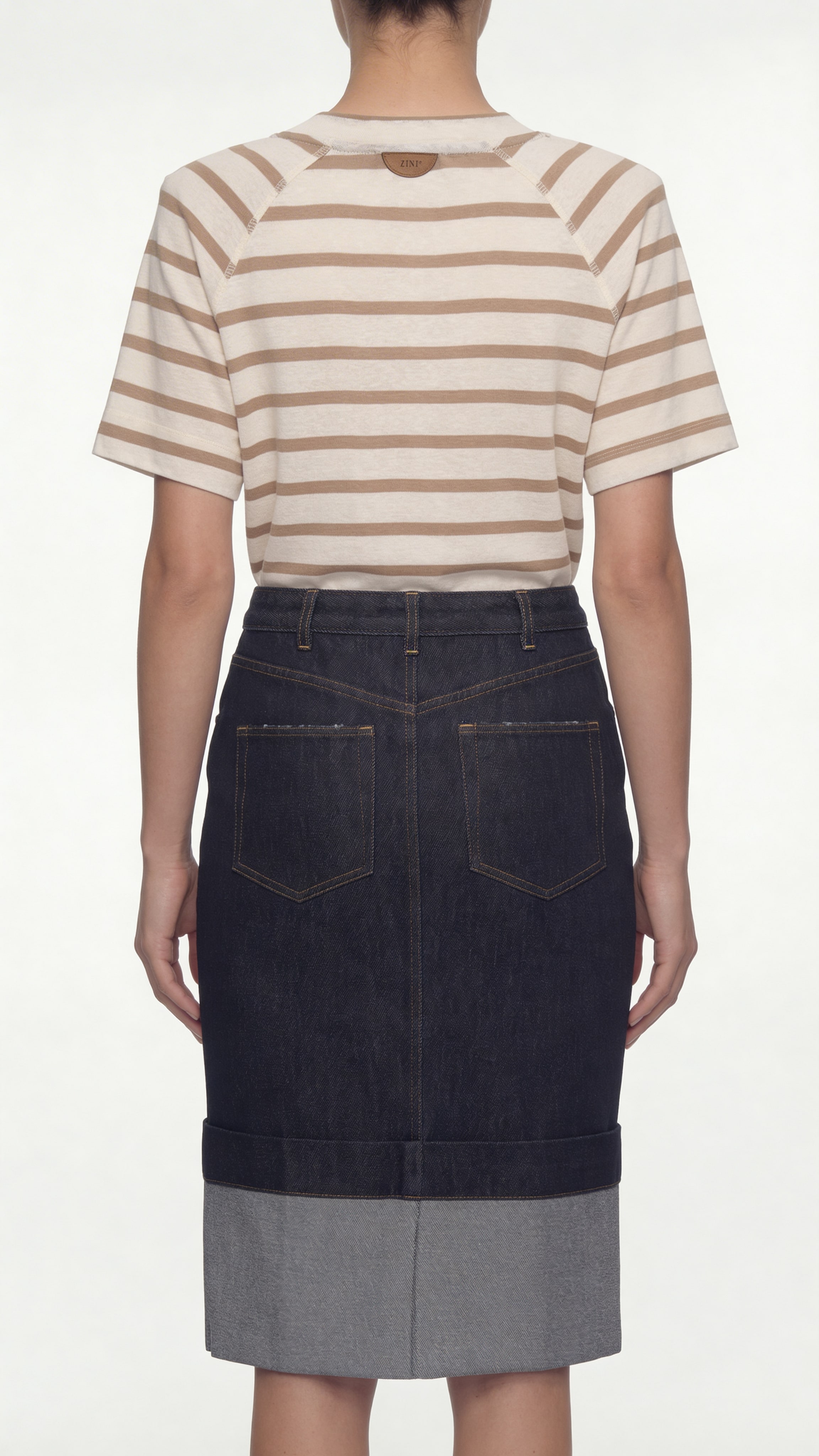 DENIM MIDI SKIRT