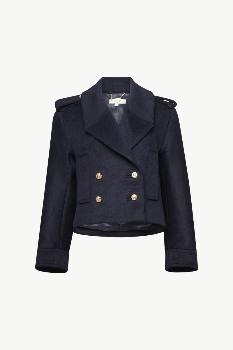 CROPPED JACKET WITH EPAULETTES CROPPED JACKET WITH EPAULETTES