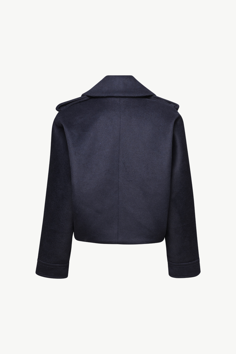 CROPPED JACKET WITH EPAULETTES CROPPED JACKET WITH EPAULETTES