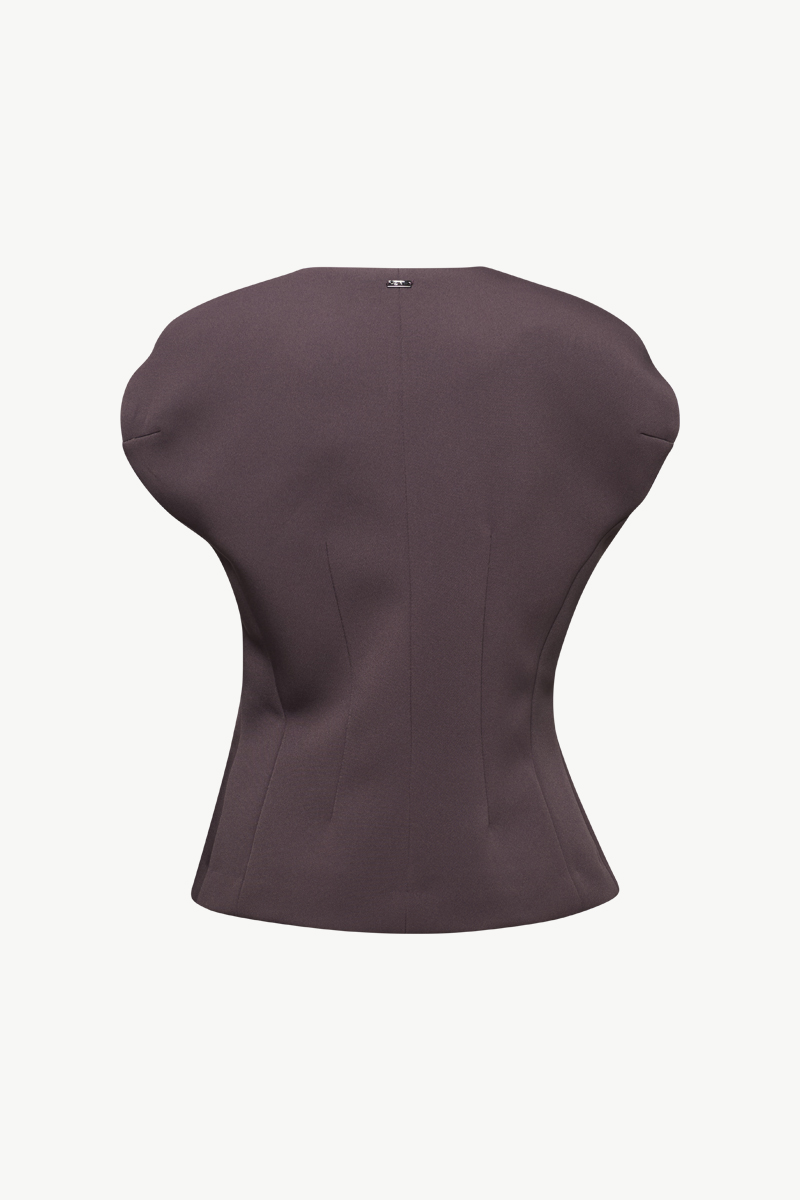 SLEEVELESS BLAZER