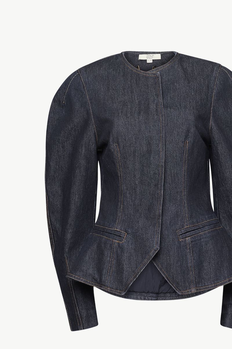 DENIM BUTTON BLAZER DENIM BUTTON BLAZER