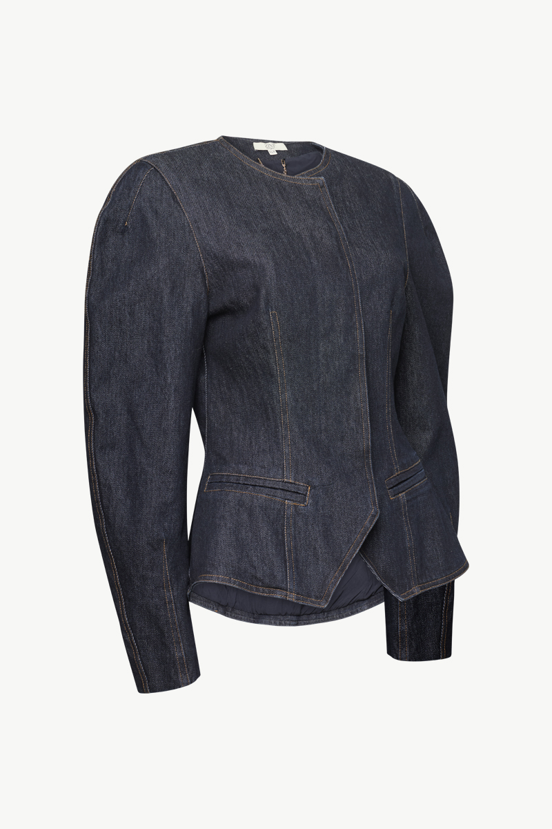 DENIM BUTTON BLAZER DENIM BUTTON BLAZER