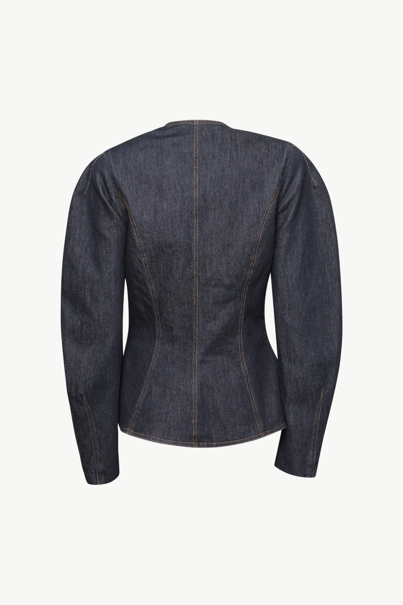 DENIM BUTTON BLAZER DENIM BUTTON BLAZER