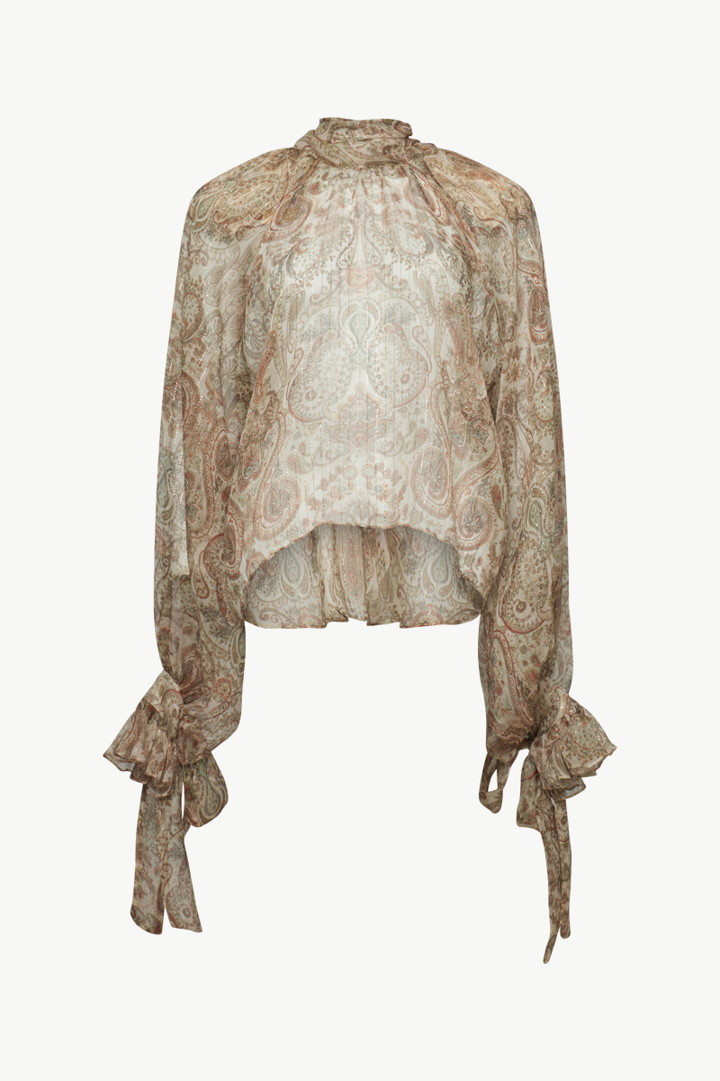 PRINTED SILK BLOUSE PRINTED SILK BLOUSE