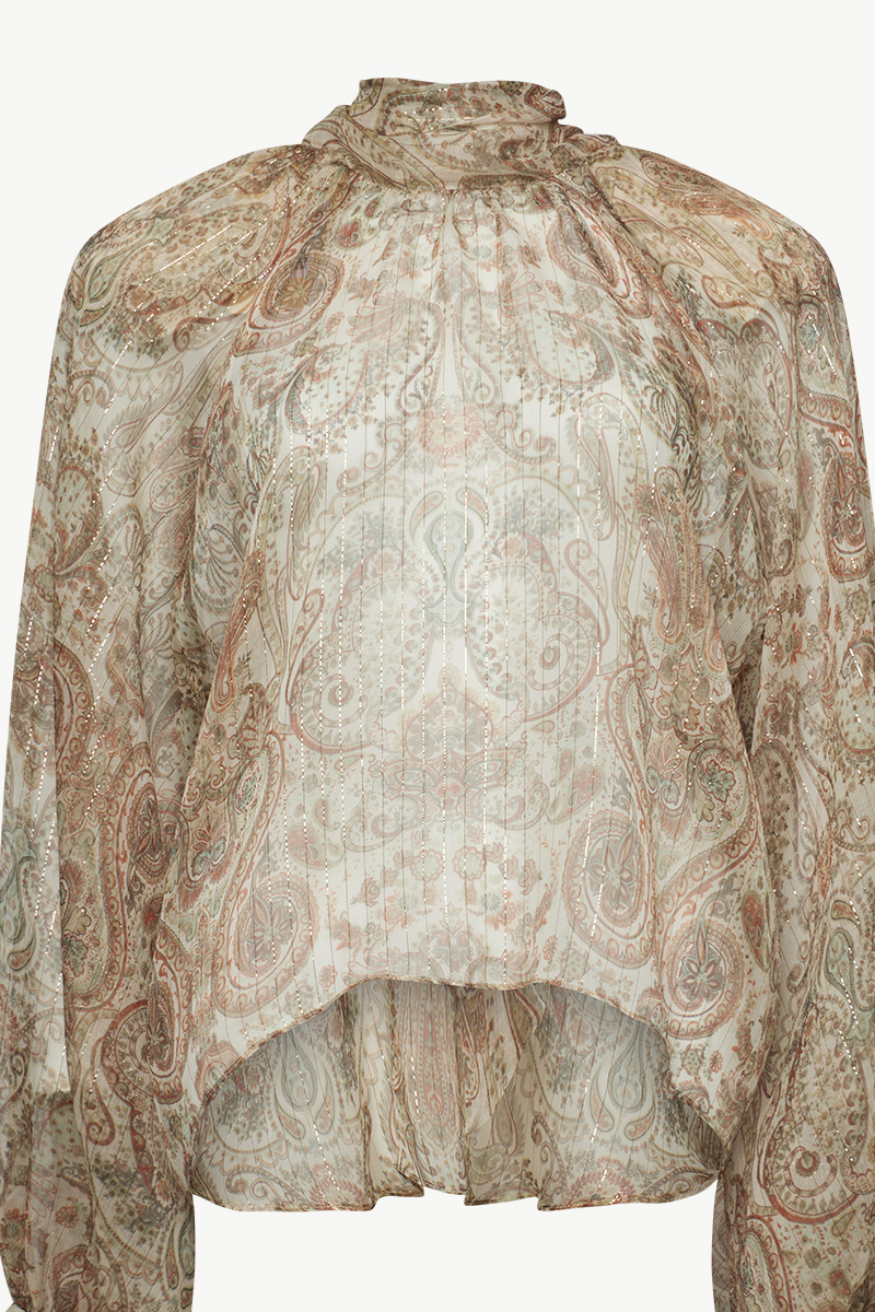 PRINTED SILK BLOUSE PRINTED SILK BLOUSE