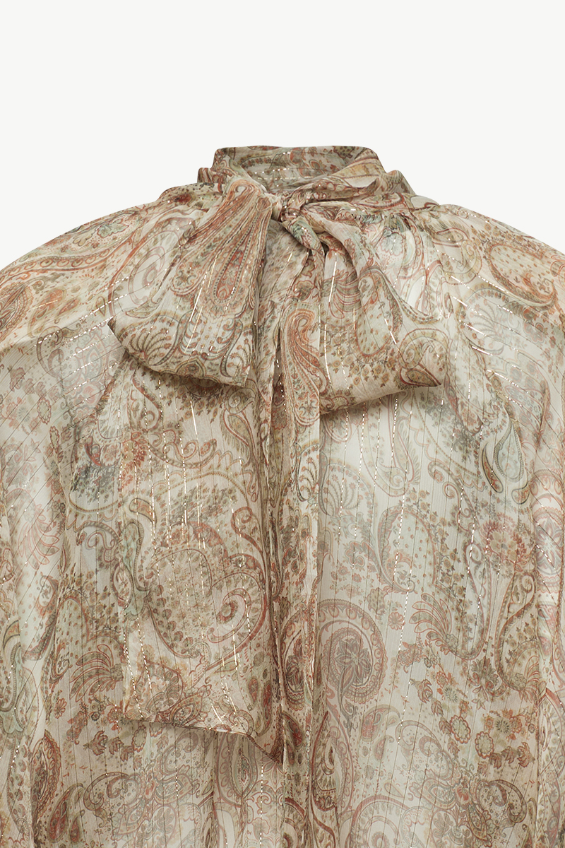 PRINTED SILK BLOUSE PRINTED SILK BLOUSE
