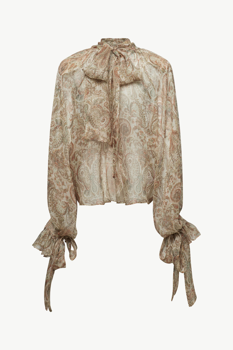 PRINTED SILK BLOUSE PRINTED SILK BLOUSE