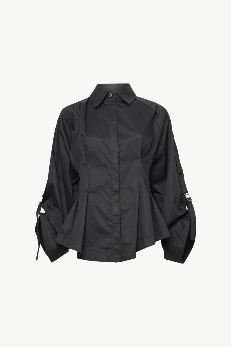 PLEATED POPLIN SHIRT PLEATED POPLIN SHIRT