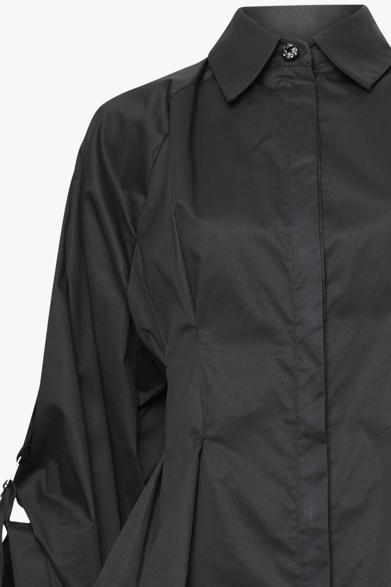 PLEATED POPLIN SHIRT PLEATED POPLIN SHIRT
