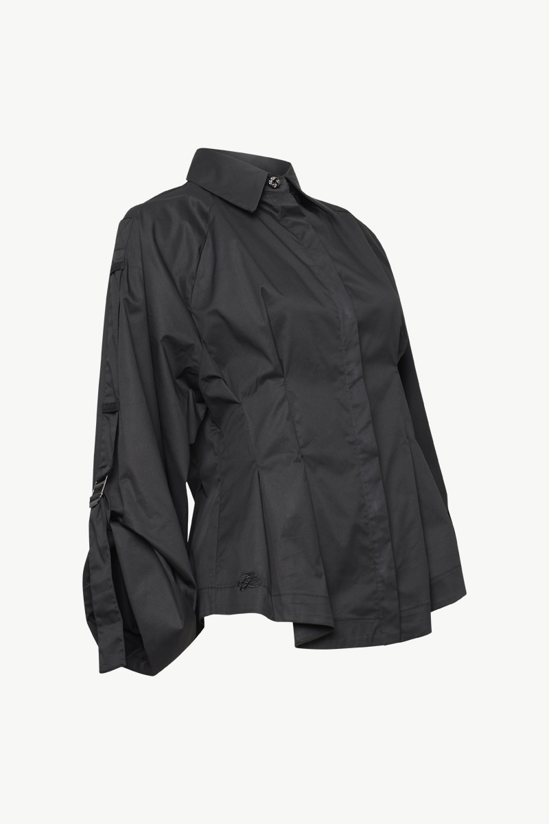 PLEATED POPLIN SHIRT PLEATED POPLIN SHIRT