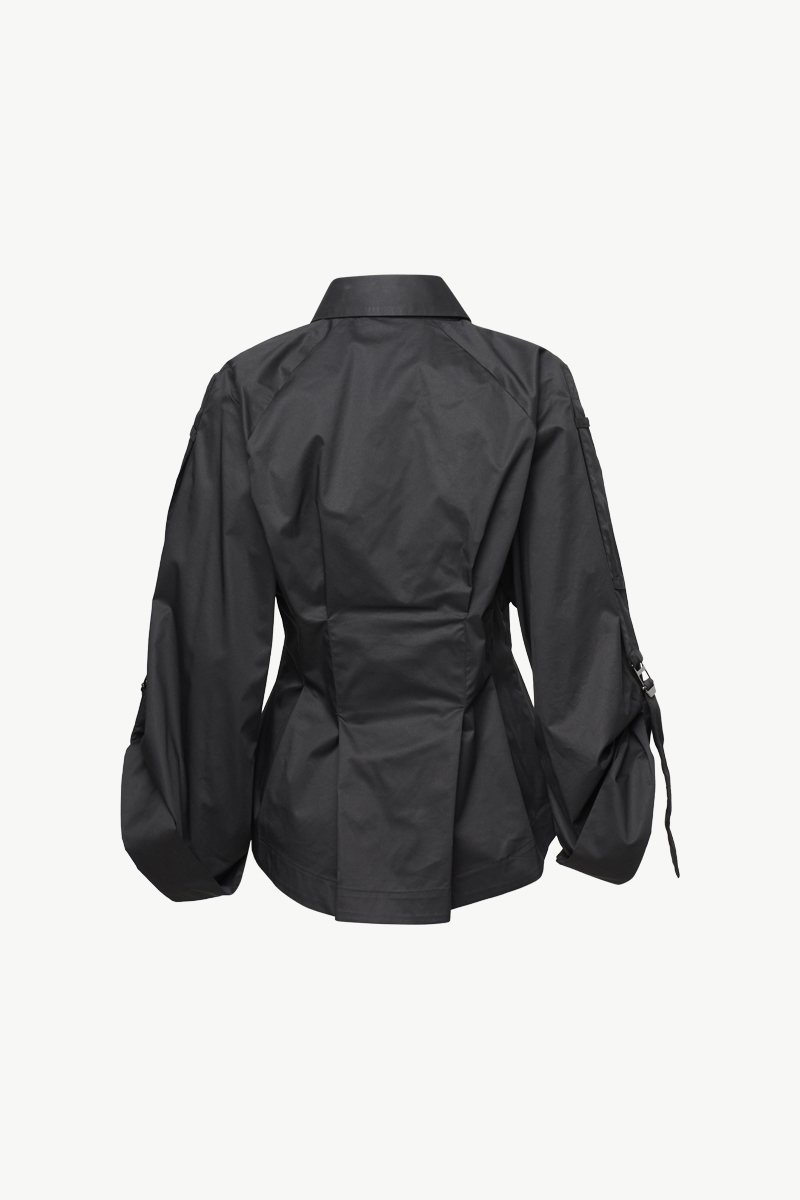 PLEATED POPLIN SHIRT PLEATED POPLIN SHIRT