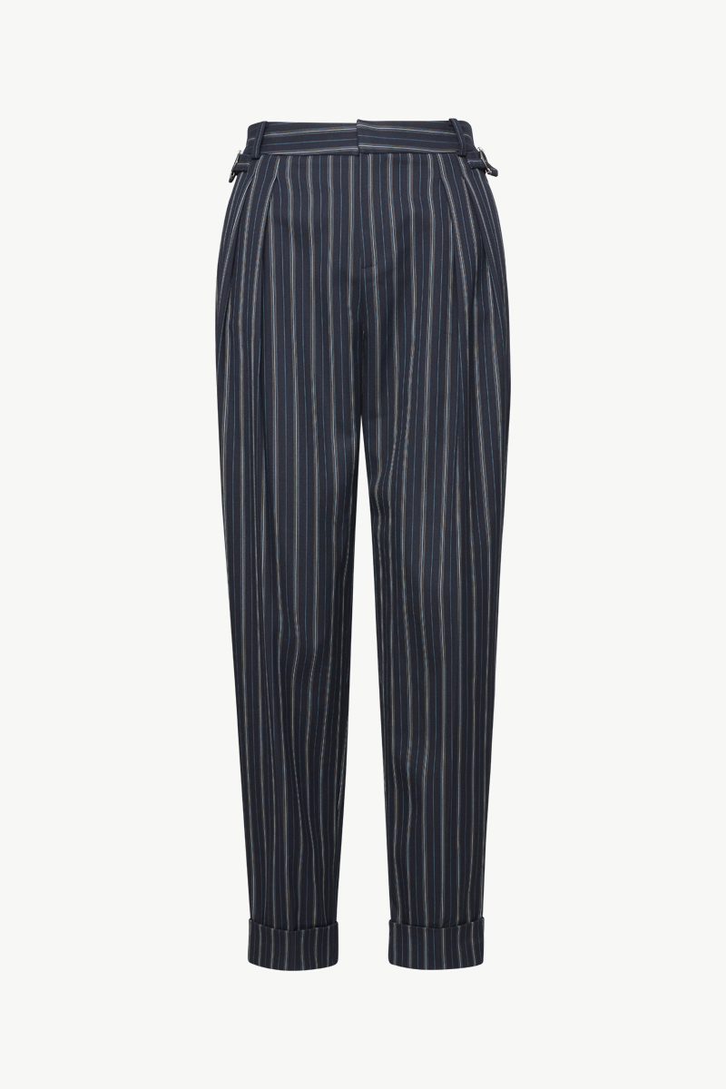 STRIPED PLEATED PANTS STRIPED PLEATED PANTS