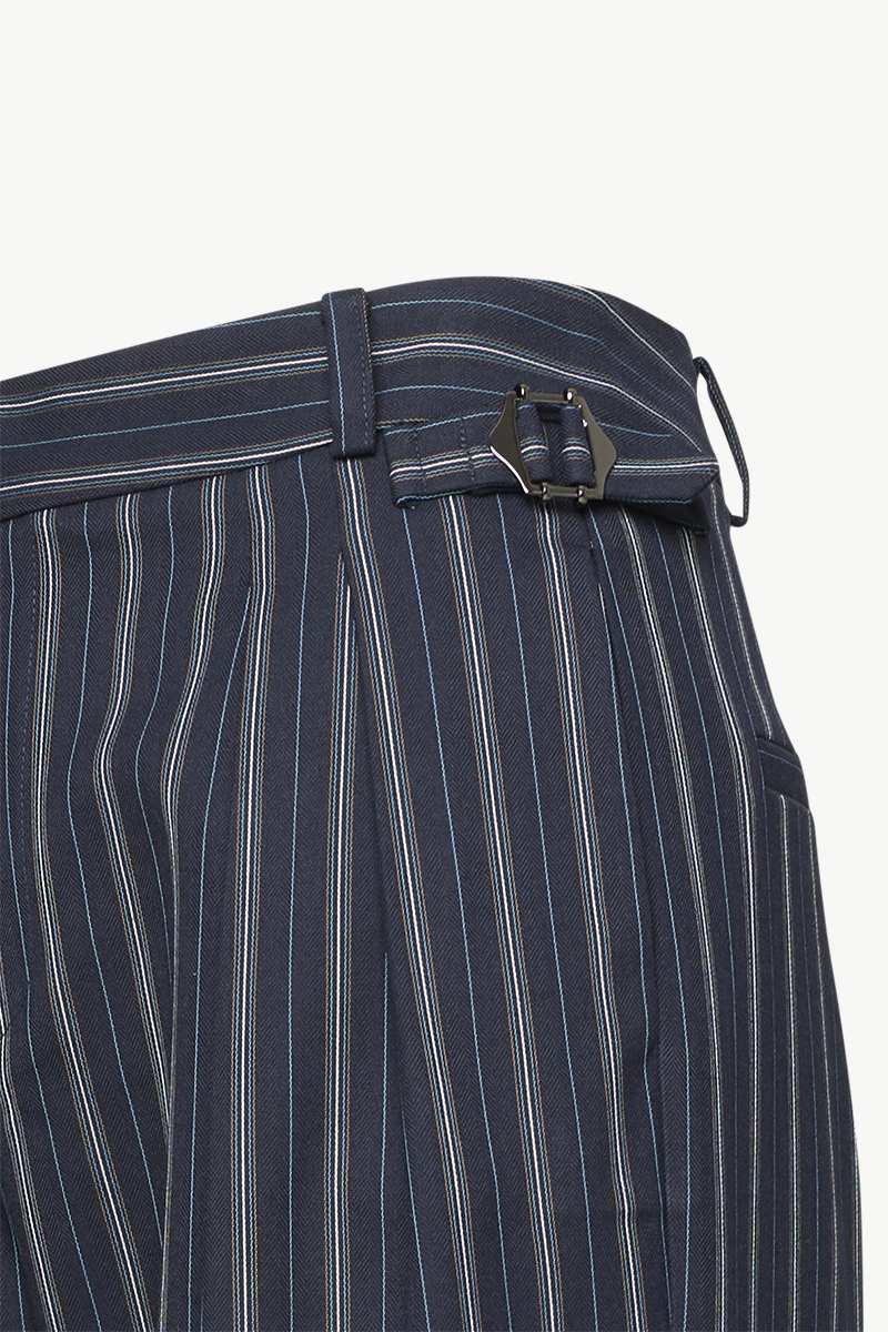 STRIPED PLEATED PANTS STRIPED PLEATED PANTS