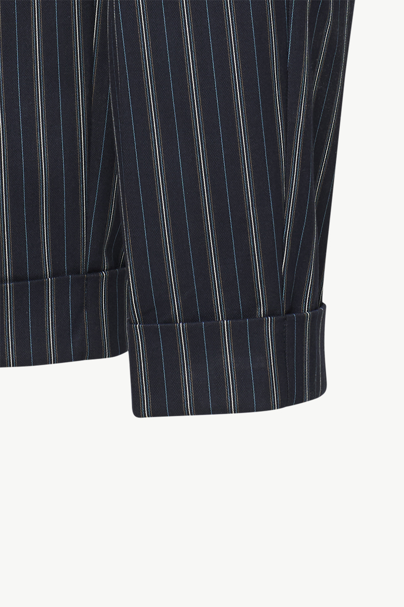 STRIPED PLEATED PANTS STRIPED PLEATED PANTS