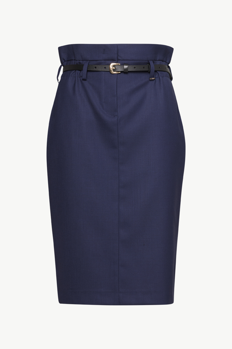 SKIRT WITH LEATHER BELT SKIRT WITH LEATHER BELT