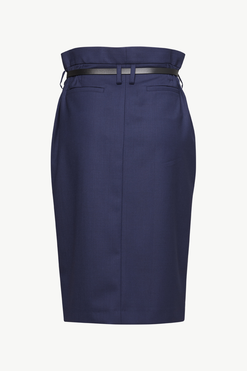 SKIRT WITH LEATHER BELT SKIRT WITH LEATHER BELT