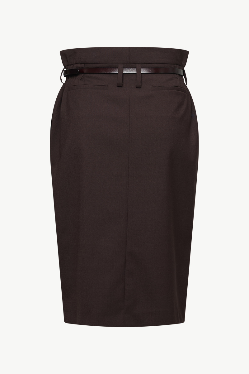 SKIRT WITH LEATHER BELT SKIRT WITH LEATHER BELT