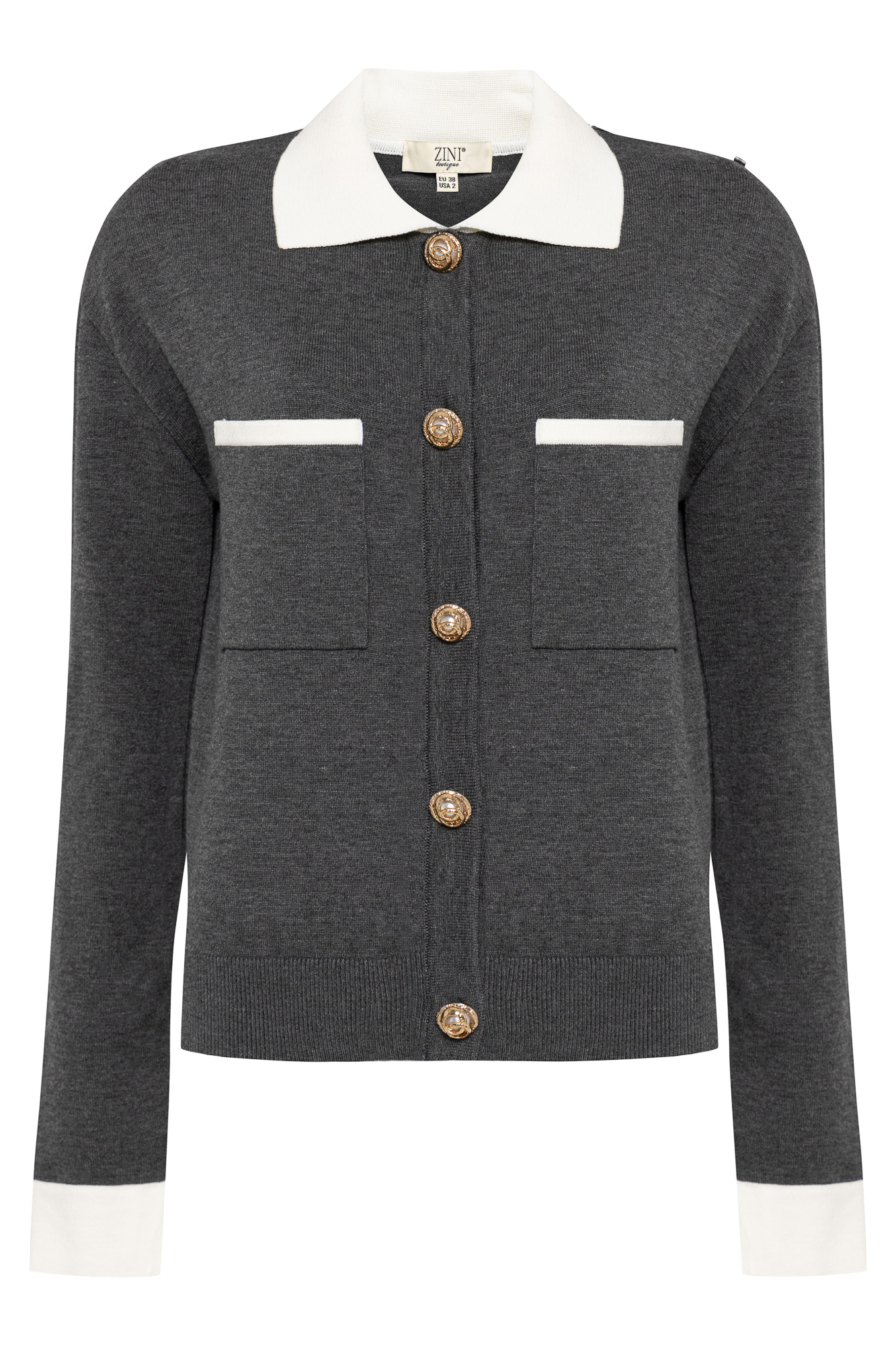 CARDIGAN WITH SHOULDER PADS CARDIGAN WITH SHOULDER PADS