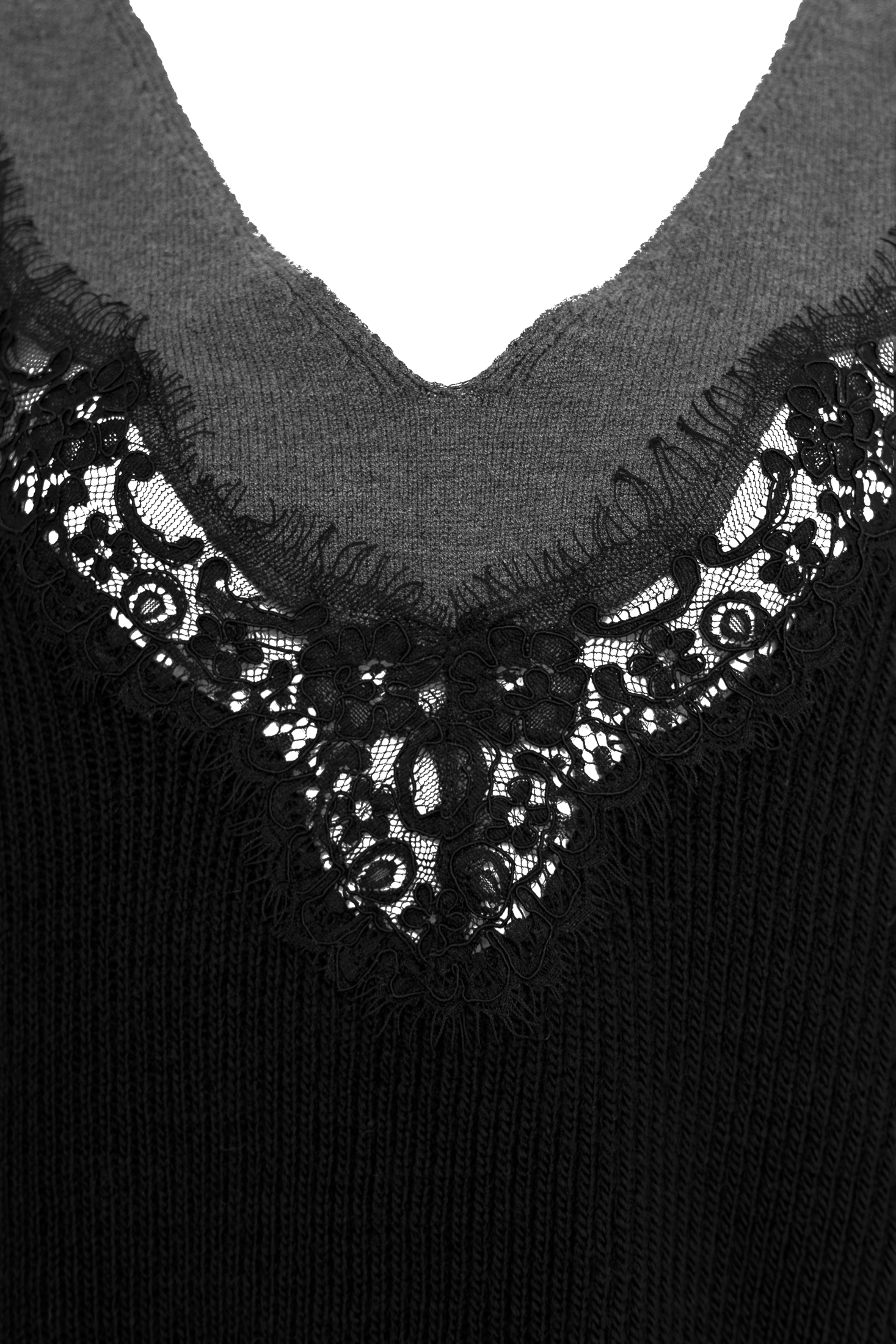 ΠΛΕΚΤΗ ΜΠΛΟΥΖΑ ΜΕ ΔΑΝΤΕΛΑ ΣΤΗ ΛΑΙΜΟΚΟΨΗ