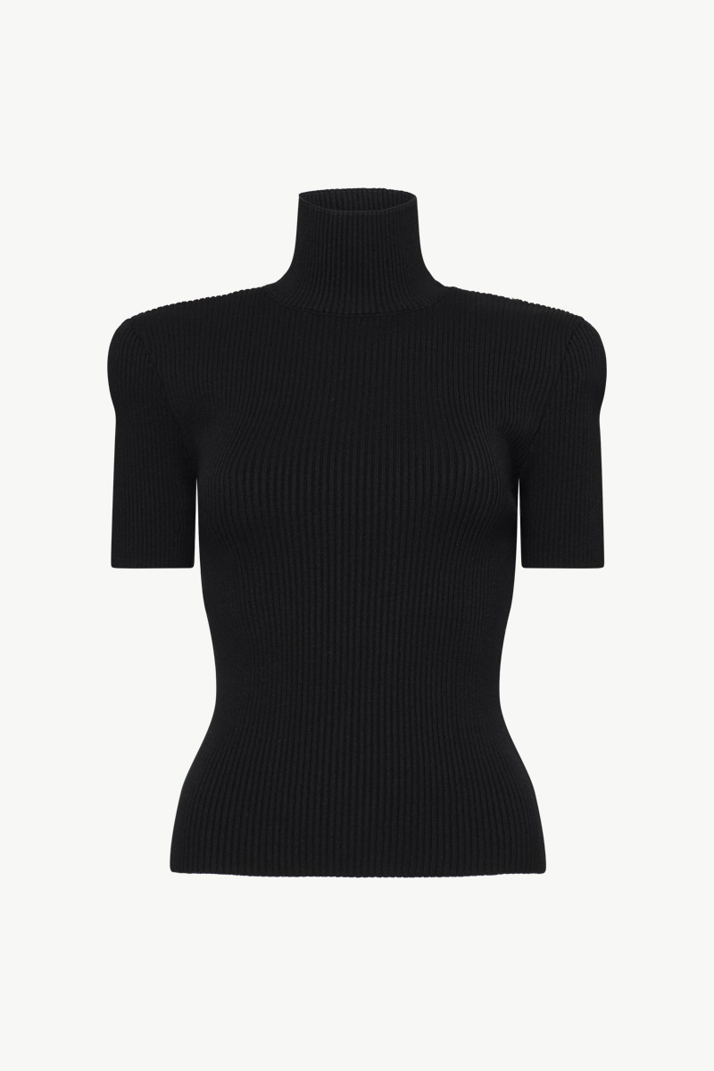 RIBBED HIGH NECK TOP RIBBED HIGH NECK TOP