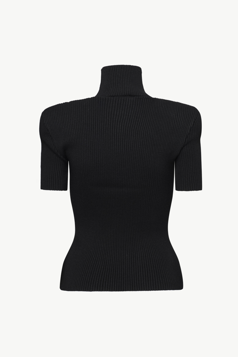 RIBBED HIGH NECK TOP RIBBED HIGH NECK TOP