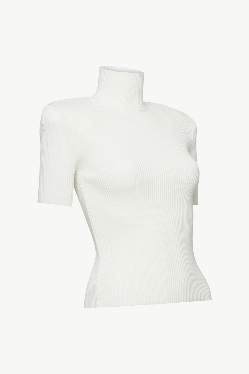 RIBBED HIGH NECK TOP RIBBED HIGH NECK TOP