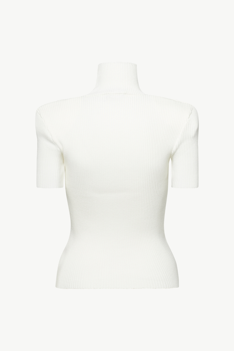 RIBBED HIGH NECK TOP RIBBED HIGH NECK TOP