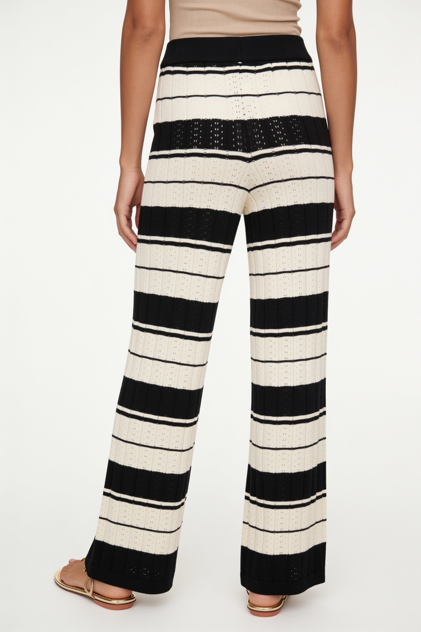 STRIPED KNITTED TROUSERS STRIPED KNITTED TROUSERS