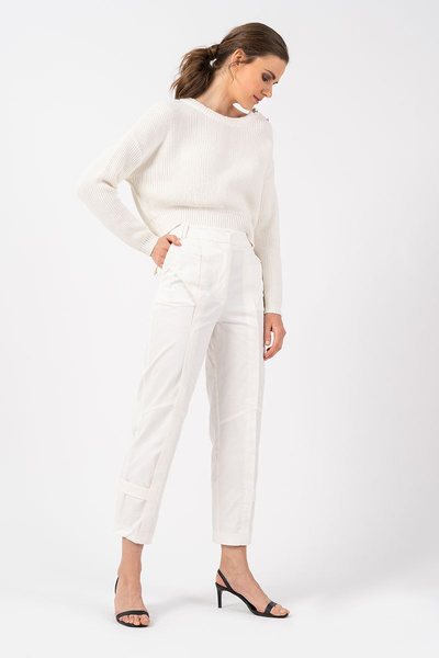 Trousers with Front Seam