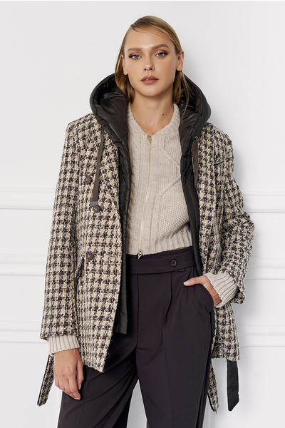 Tweed Blazer with Removable Gilet