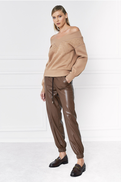 Faux Leather Trousers