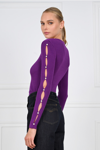 Embellished Knit Top