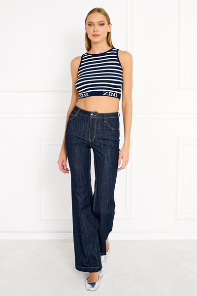 Flared Jean Trousers