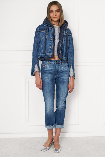 Cropped Faded Jeans