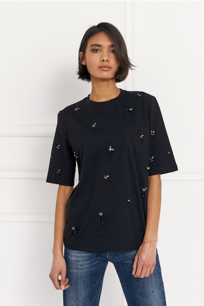 Crystal Embroidered T-Shirt