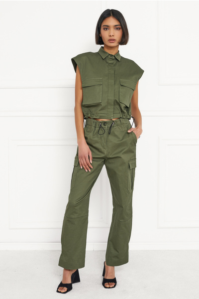 Cotton-blend Trousers