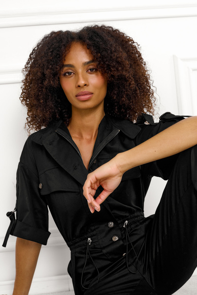 Cotton blend jumpsuit on sale