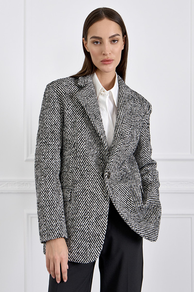 Single-breasted Tweed Blazer