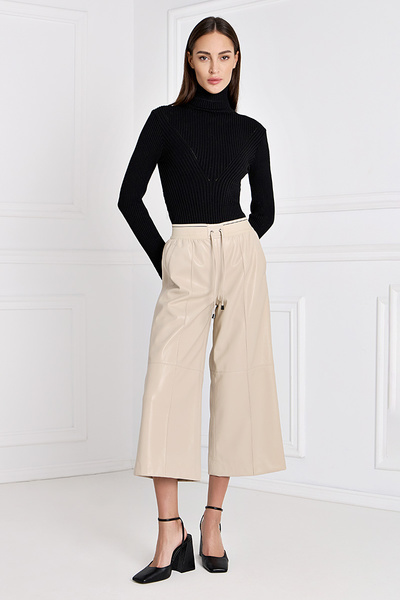Faux Leather Trousers