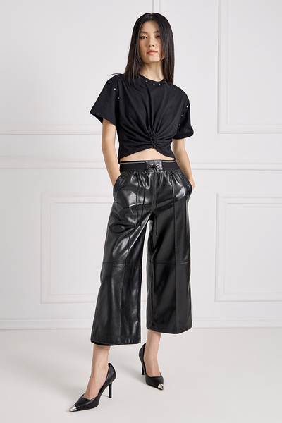 Faux Leather Trousers