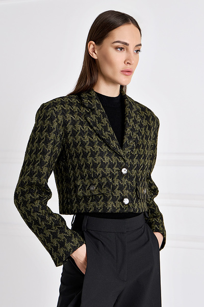 Single-breasted Cropped Blazer