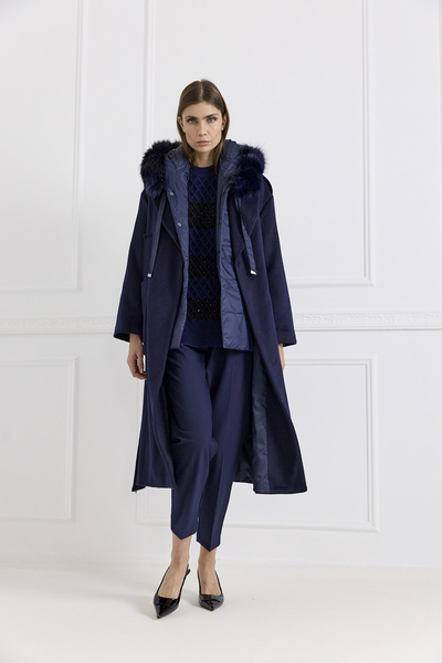 Wool-blend Coat