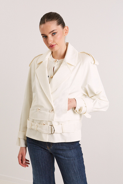 BELTED DOUBLE BREASTED JACKET