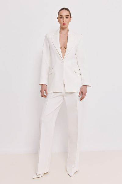 STRAIGHT LEG TROUSERS WITH PLEATS