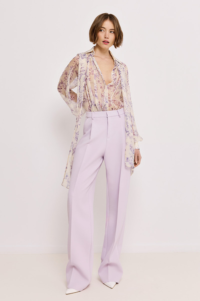 STRAIGHT LEG TROUSERS WITH PLEATS